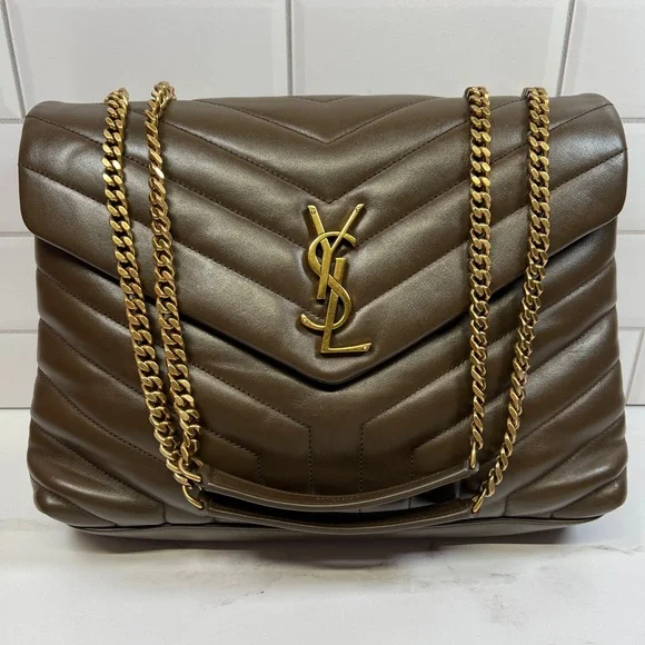 YSL Yves Saint Laurent LouLou Lou Lou Chain Handbag Shoulder Bag Crossbody Purse - Picture 1 of 10